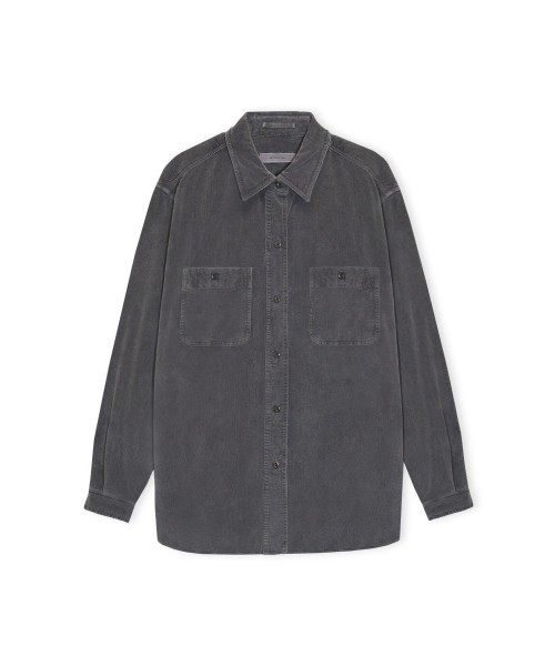 Garment Dyed Corduroy Shirt, Navy