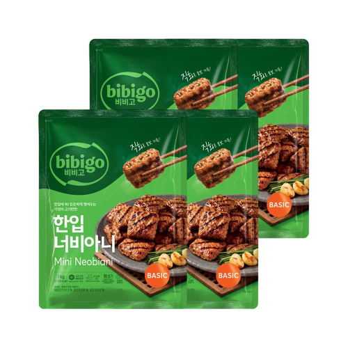 CJ제일제당 비비고 한입 너비아니 1kg x4개