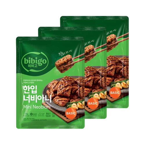 CJ제일제당 비비고 한입 너비아니 1kg x3개