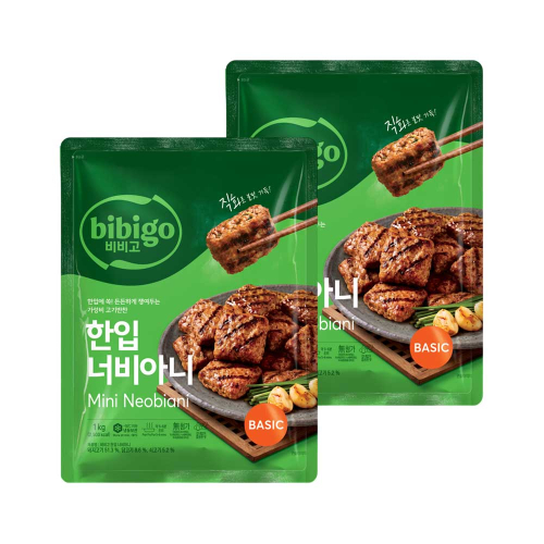 CJ제일제당 비비고 한입 너비아니 1kg x2개