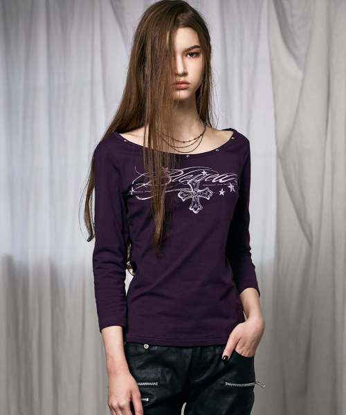 Stud Capri Top (PURPLE)