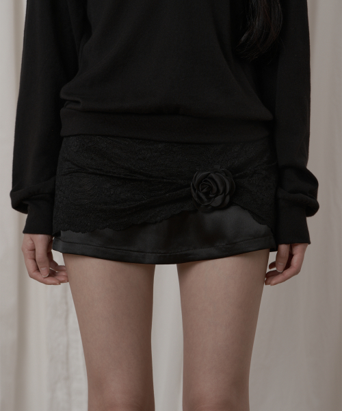 Black Lace mini skirt