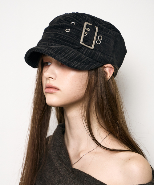 Buckle Mili Cap (CHARCOAL)