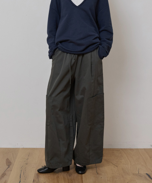 Relaxed Cargo Pants_Charcoal Grey