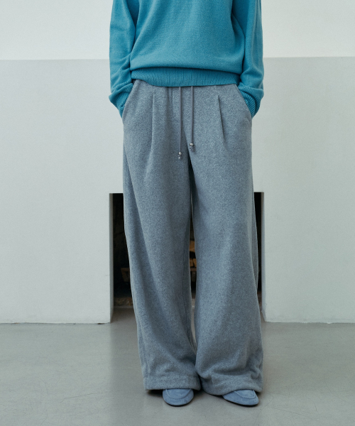 Fleece Wide Elastic-Waist Pants J1PT720B
