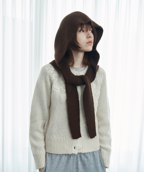 Wool-Blend Hood Muffler J1MF700A