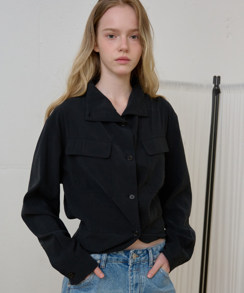 2-Way High Neck Shacket_Black