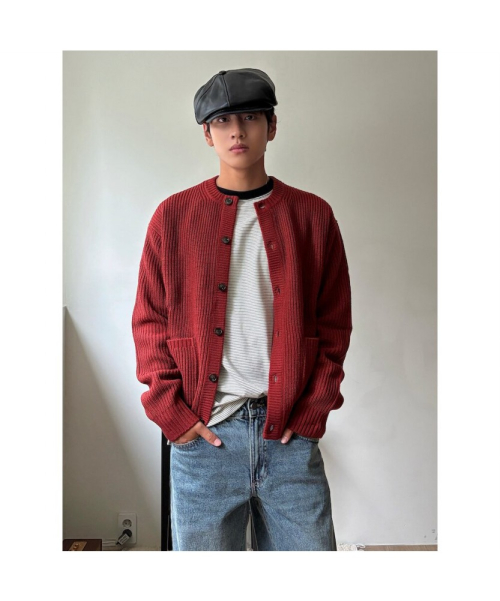 [정동수 PICK] 엘보 패치 아카이브 카디건 브릭