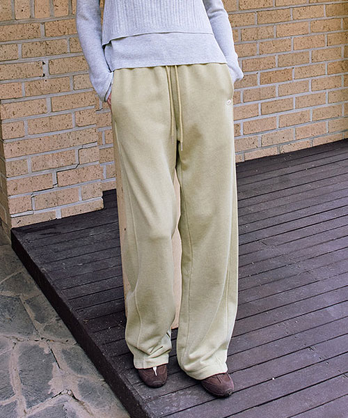 Curved Elastic-Waist Sweatpants NEW6AL842