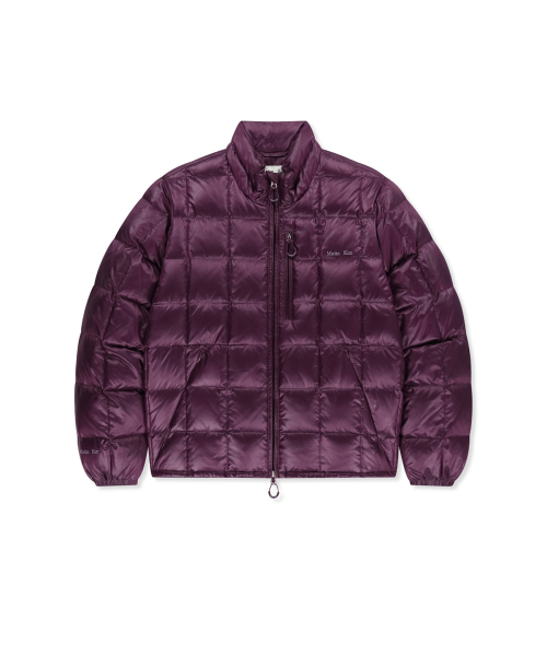 MATIN GRID QUILTED LIGHT DOWN JUMPER IN PURPLE