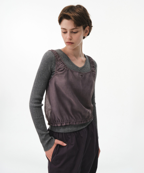 EMBLA SLEEVELESS TOP (PURPLE)