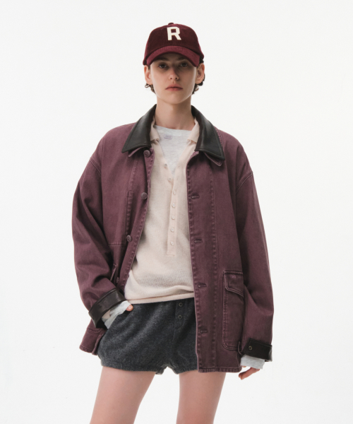 HUDSON WORK JACKET (PLUM)