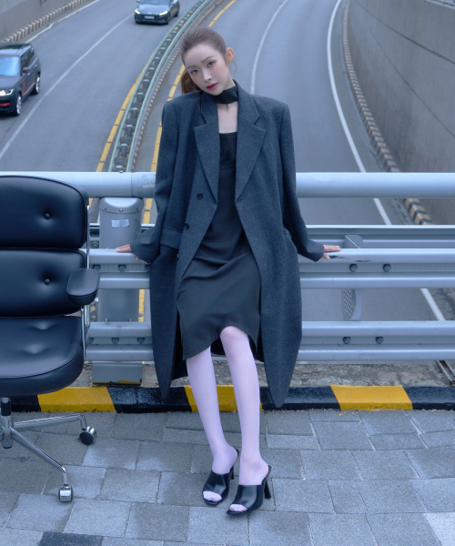 HILDA SINGLE COAT (CHARCOAL)