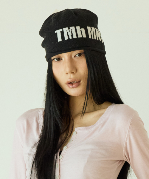 미스테리어스호텔 TMH X MNP KNIT BEANIE [BLACK]