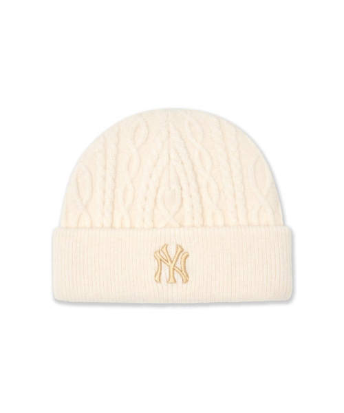 Wool Blend Cable Knit Beanie