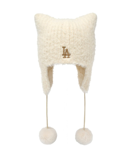 Fur Meowing Earflap Beanie