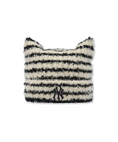 Stripe Meowing Beanie