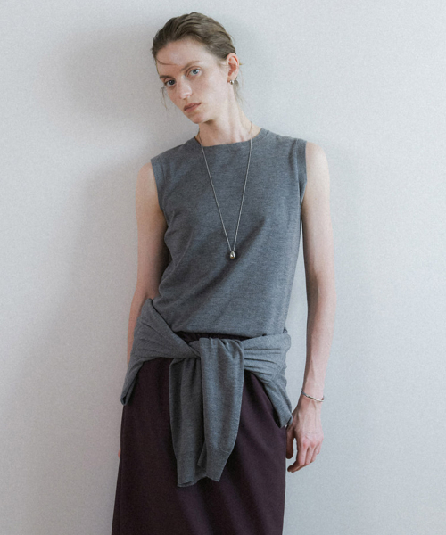 Cardigans Layered Sleeveless Knit NEK6XP204