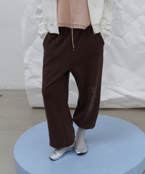 Kitsune stitch pants - brown