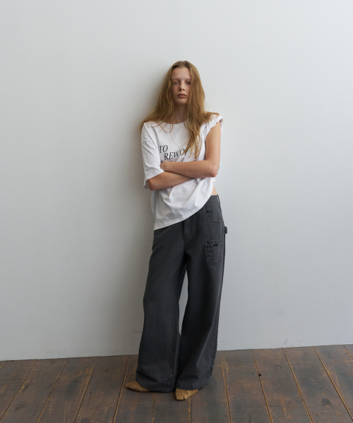 Bio pocket oxford pants - charcoal