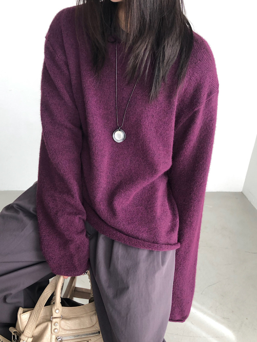 Soft Roll Mohair Knit (4C)