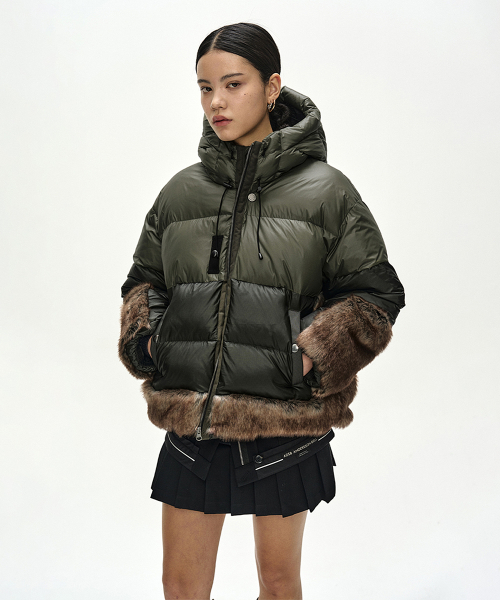 COPENHAGEN DOWN FUR JACKET (KHAKI)