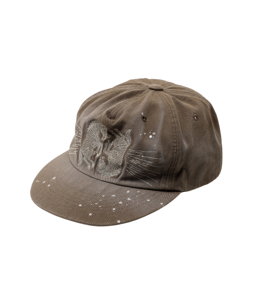 TWIN HORSE BALL CAP BROWN