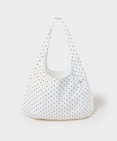 Dot Round Cotton Shoulder Bags_SPAKGA9A70