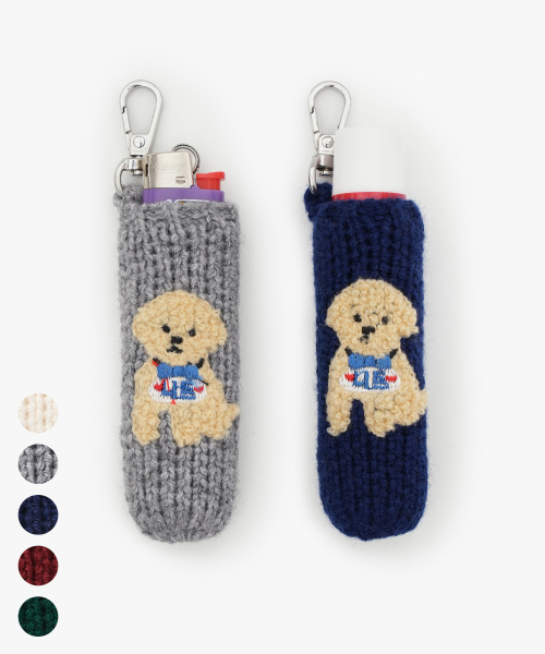 Wool Cashmere Knit Keyring - 5 COLOR