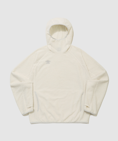 에어리움 경량 플리스 후드 티셔츠 아이보리 UR321SHD93 — Main product photo