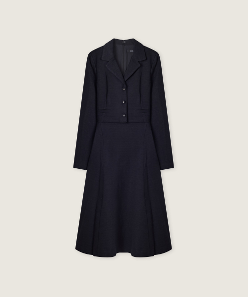 Jacket-Style Tweed 2IN1 Long One Piece RMOWG4TS13