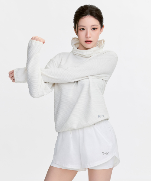 RX 텍스쳐드 플리스 터틀넥 XFL4TU1001 — Main product photo