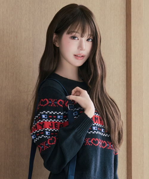 타미진스 울 페어아일 스웨터 (T32G7KTO37TWT1BDS)