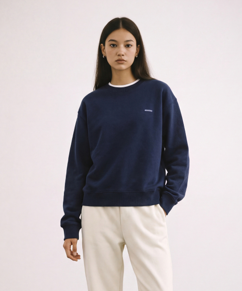SMALL LOGO EMBROIDERY SWEATSHIRT