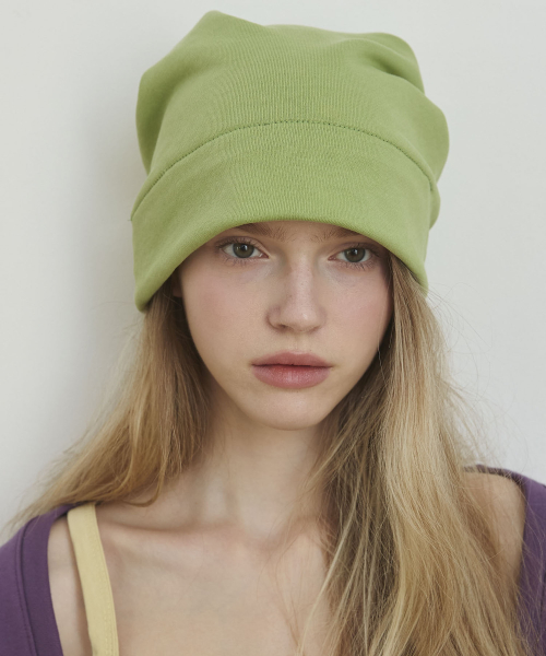 Reversible Two-Tone Beanie Hats - Green