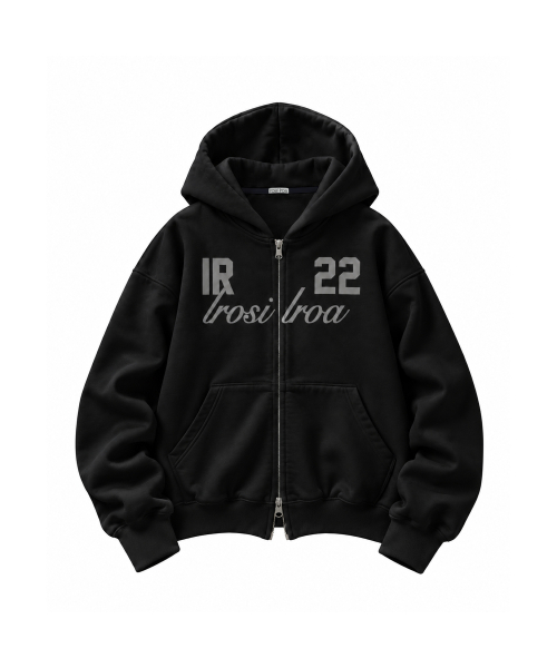 IR 22 Hoodie Zip-up (Black)