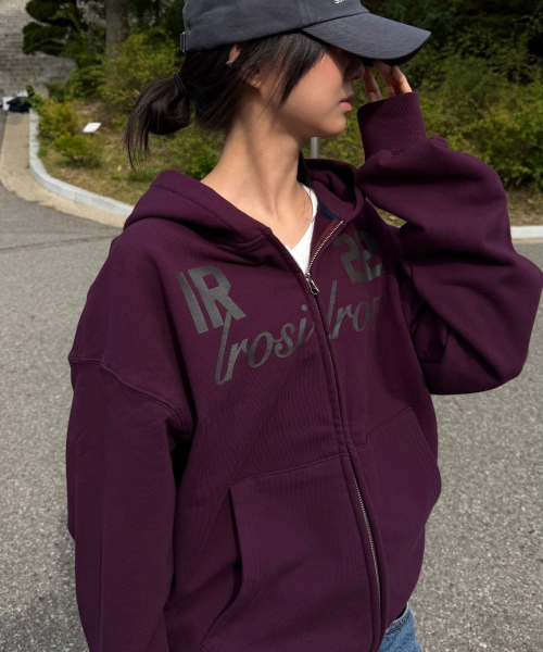 IR 22 Hoodie Zip-up (Plum)