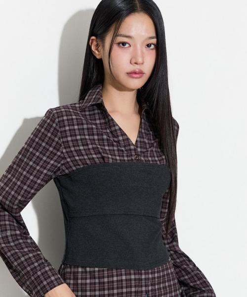 Cutout Top Layered Shirts_MIWYWGT21G