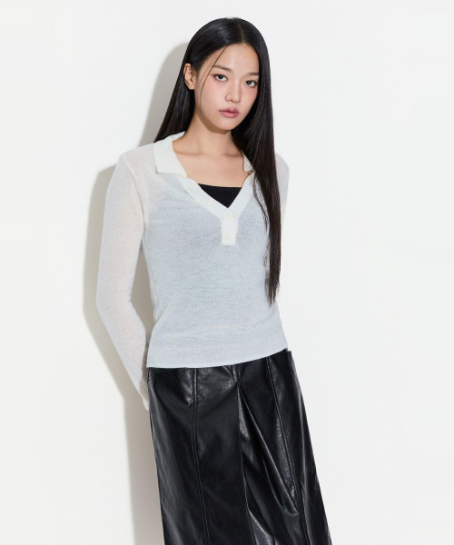 Collared Henley Knit_MIWKAGT2AS