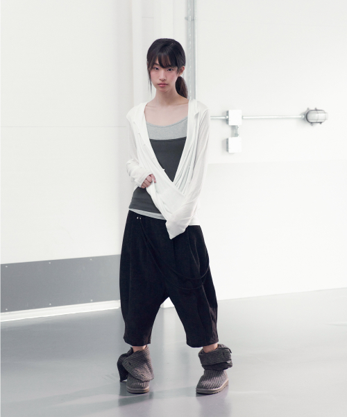 BELT STRING HAREM PANTS (BLACK)