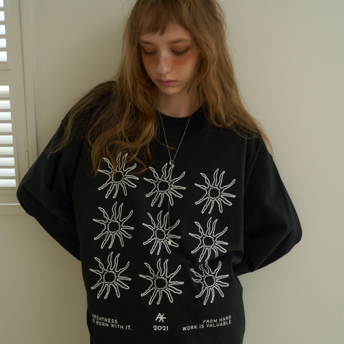 Fossil Overfit T-Shirts / Black