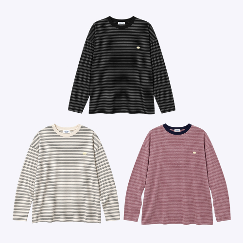 Daily Stripe Long Sleeve T Shirt