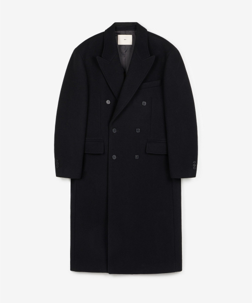Oversized Tailored Double Coat (Black) TNCO6F102BK