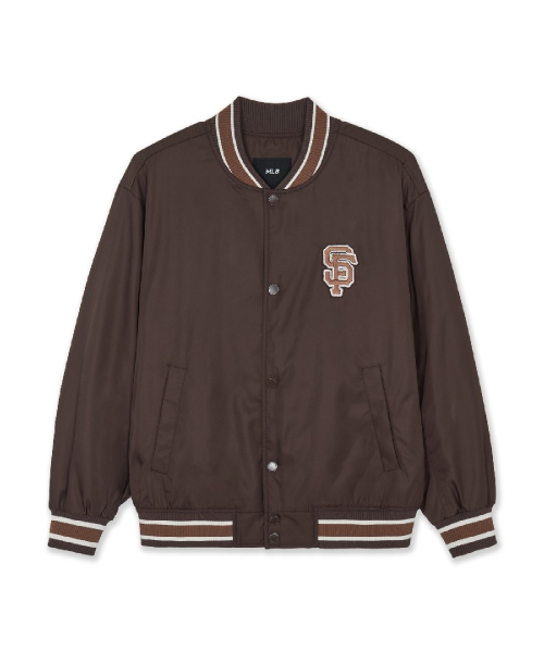 NYLON LETTER VARSITY JACKET