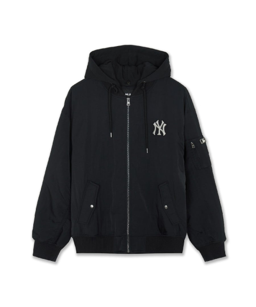 Nylon Hood Detachable Varsity Jacket