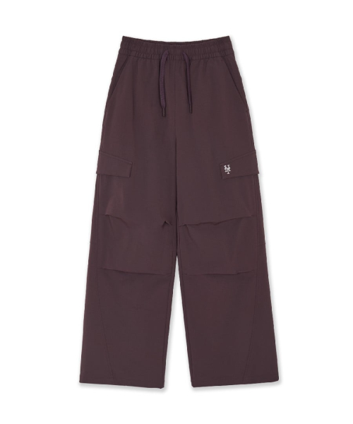 WomenS Gorpcore Curved Line Heavy Brushed Wide Flare Pants