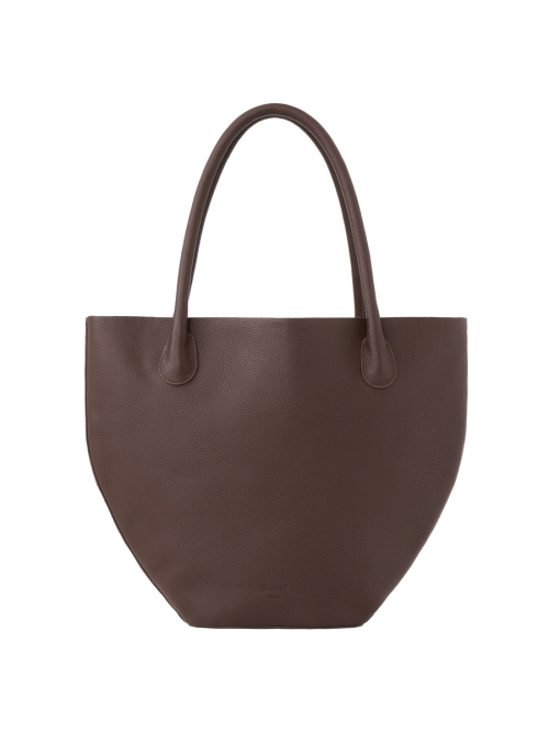 글로니 HALF MOON LEATHER TOTE BAG (CHOCOLATE)