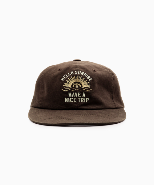 MUSINSA公式 | HELLO SUNRISE VTG Arch Logo Relaxed Fit 6P Cap_Dark Navy