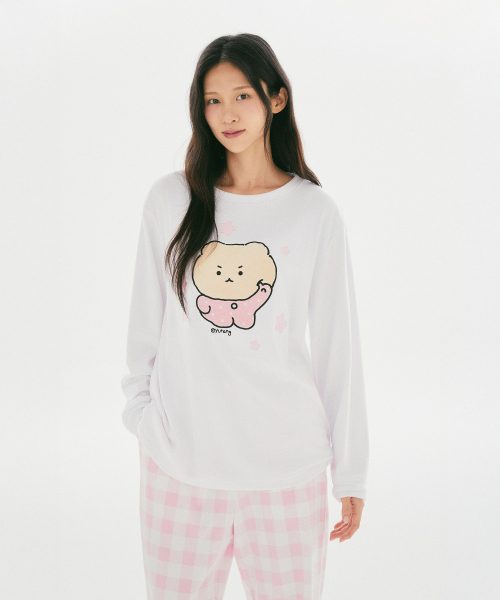 MANGGEUREOJIN GOM Round-Neck Pajamas (Pink)_SPPPG4VU14