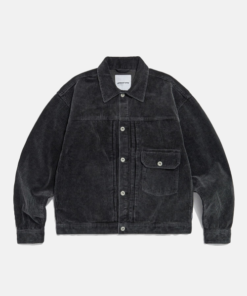 Type 1 Vintage Corduroy Trucker Jacket Washed Black